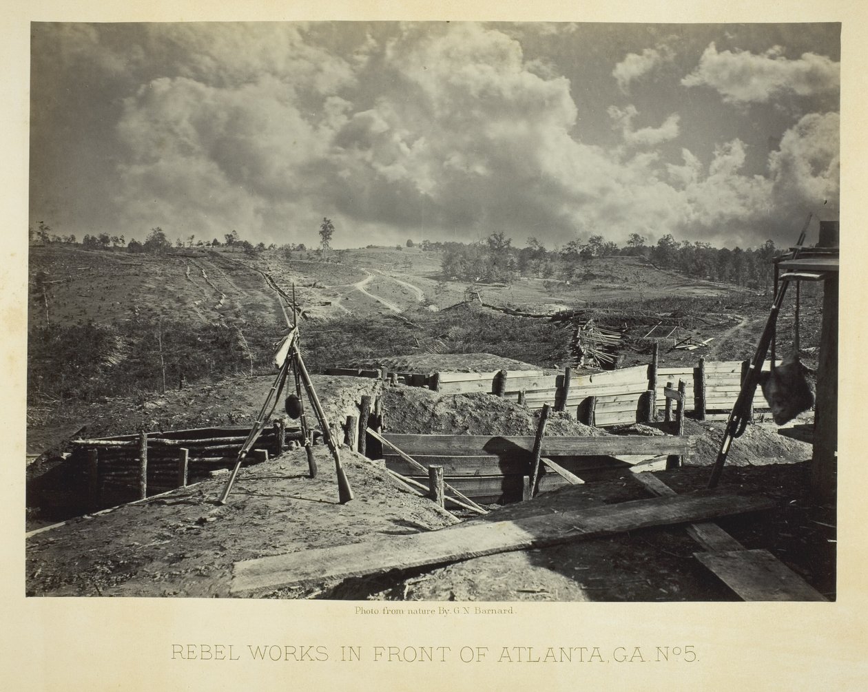 Rebellenwerken voor Atlanta, GA, nr. 5 door George N. Barnard