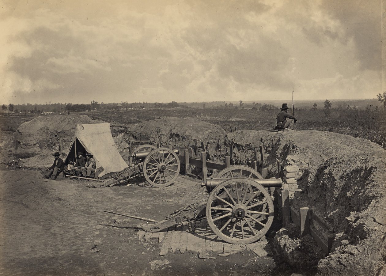 Confederatieve verdedigingswerken voor Atlanta, Georgia, nr. 4 door George N. Barnard