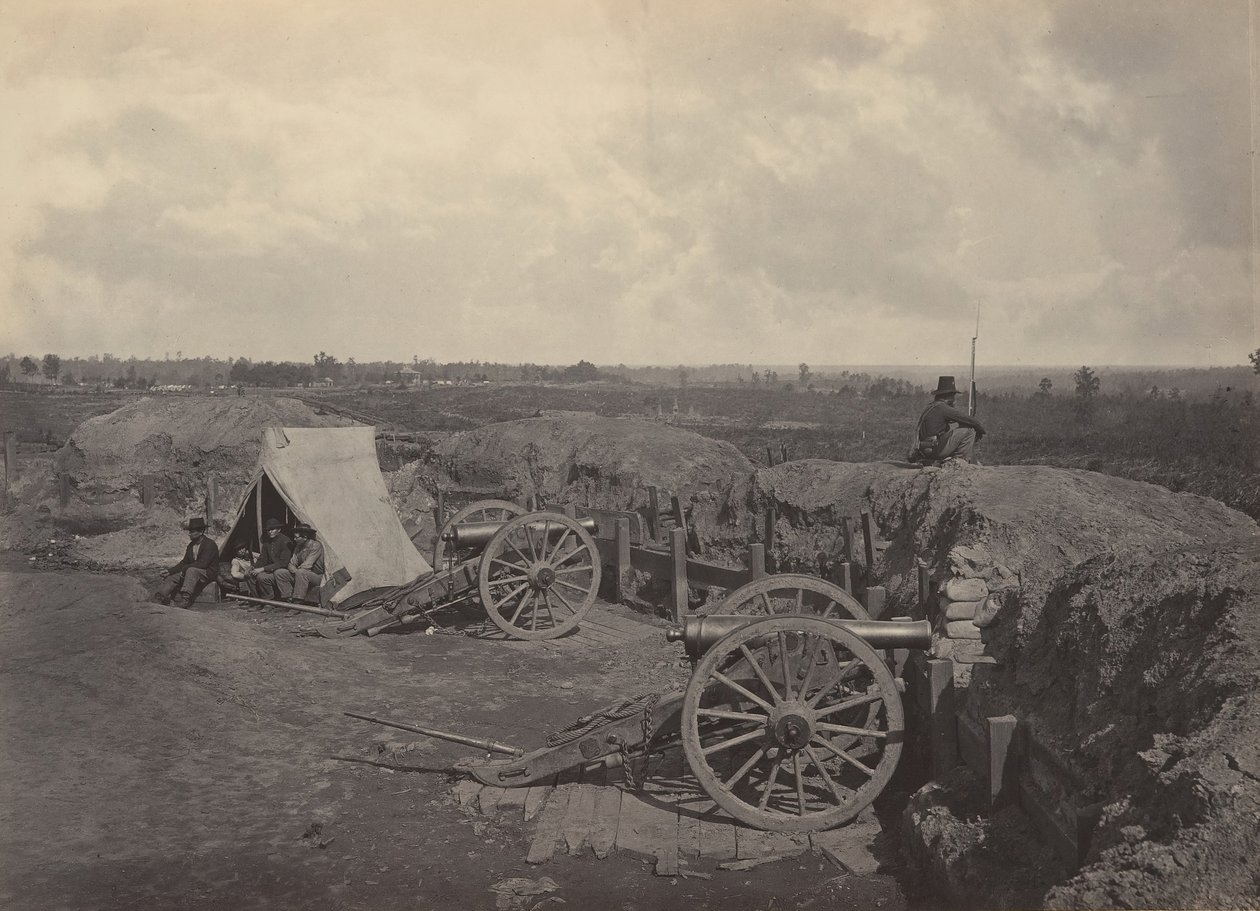 Opstandige werken voor Atlanta, Georgia nr. 4, 1860s door George N. Barnard