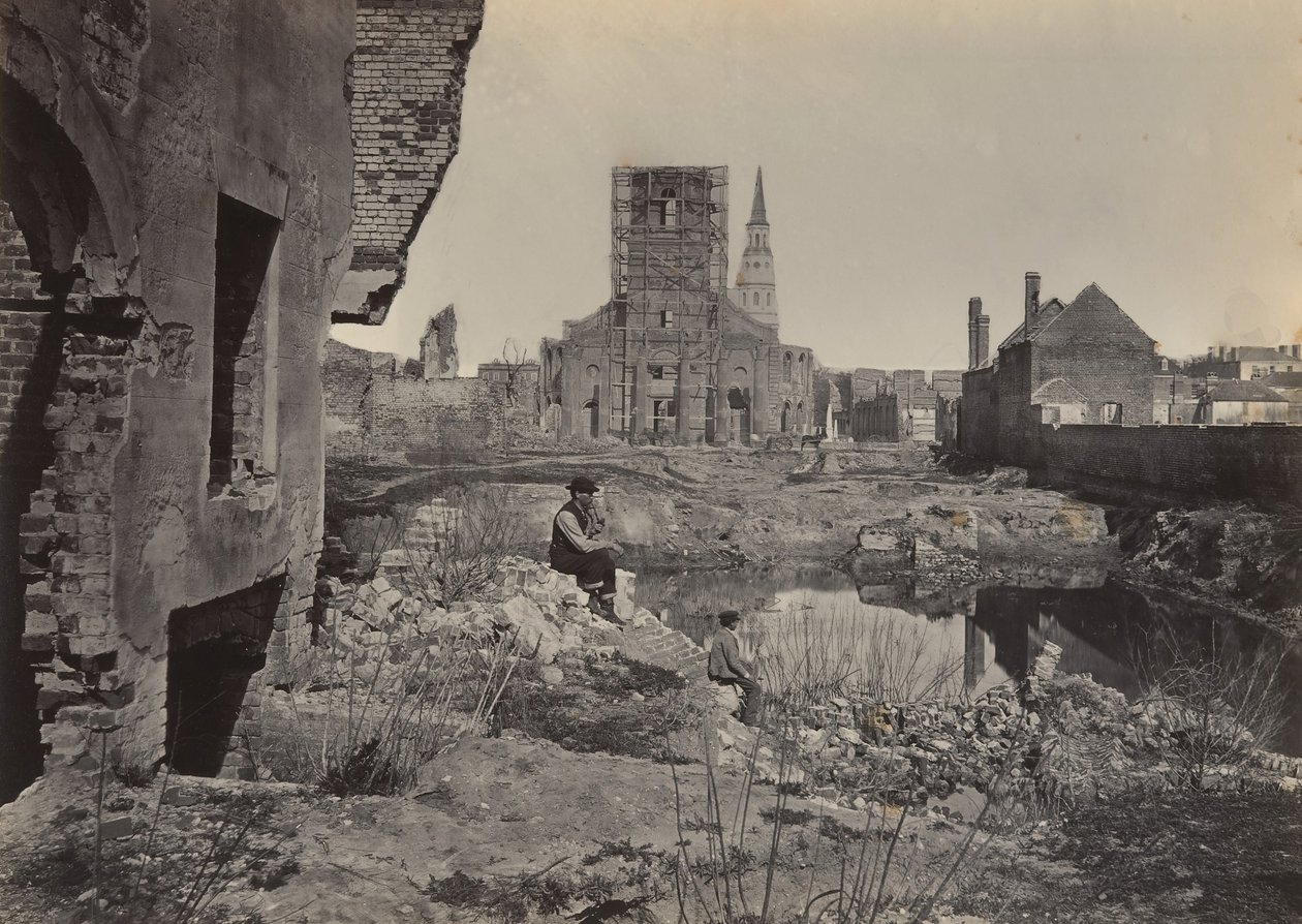 Ruïnes in Charleston, South Carolina, 1860s door George N. Barnard