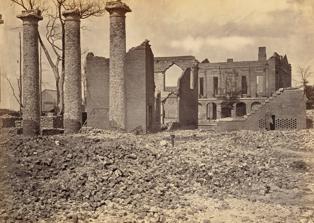 Ruïnes in Columbia, S.C. Nr. 2 door George N. Barnard