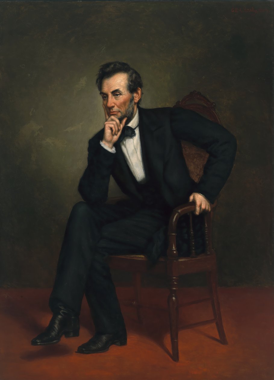 Abraham Lincoln (1809-1865) door George Peter Alexander Healy