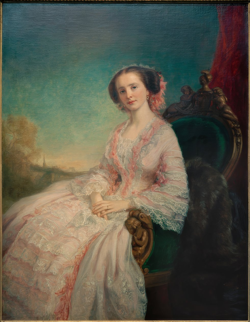 Caroline Slidell Perry Belmont door George Peter Alexander Healy