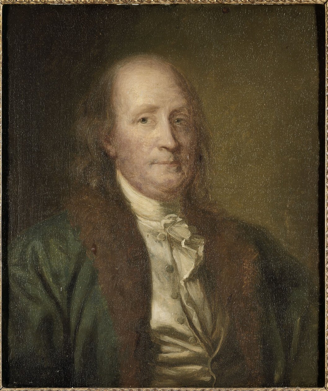Frans:  Benjamin Franklin (1706-1790) Benjamin Franklin (1706-1790) door George Peter Alexander Healy
