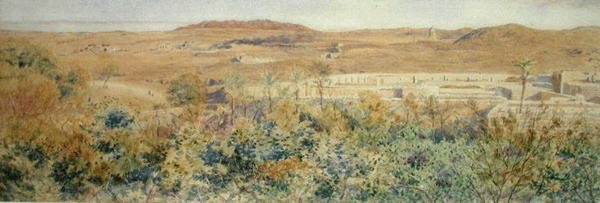 De Rode Berg, vanaf een vuilnisbelt aan de rand van Caïro door George Price Boyce