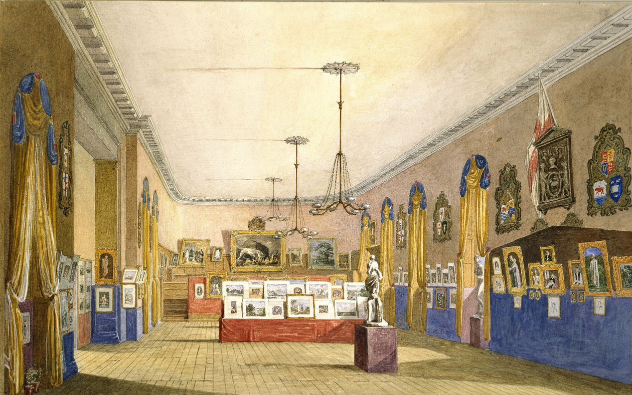 Een Tentoonstelling in het Oude Stadhuis, Oxford, 1854 door George Pyne