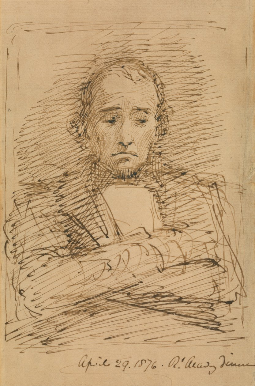Benjamin Disraeli, geschetst tijdens een Royal Academy-diner door George Richmond