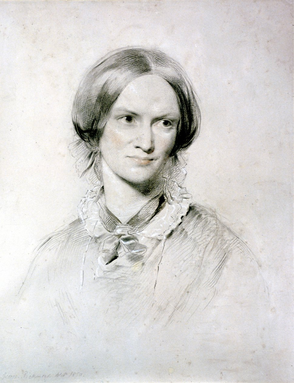 Charlotte Bronte, Engelse romanschrijfster, 1850 door George Richmond