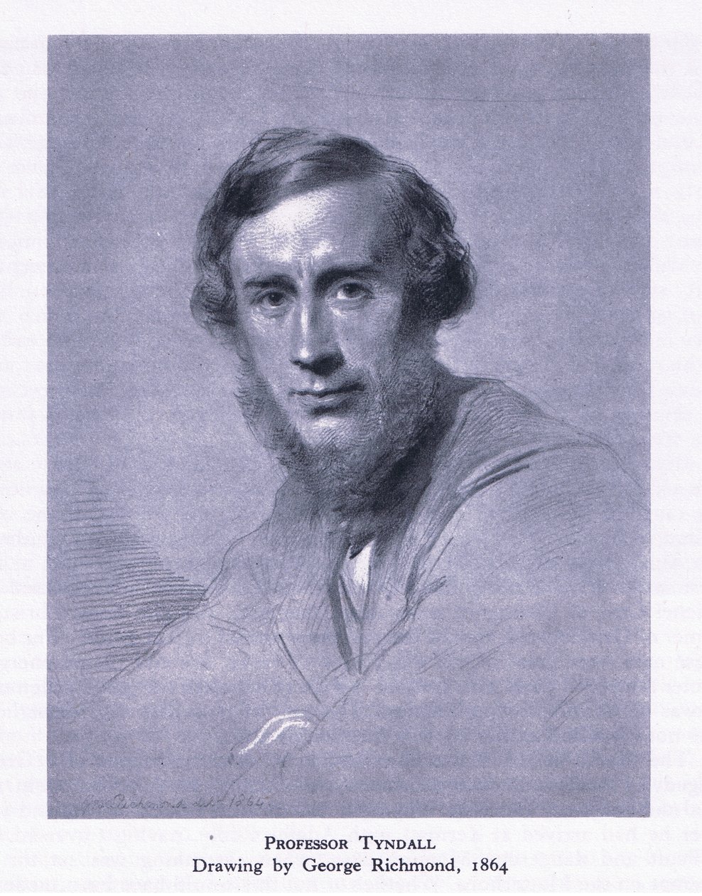 Professor Tyndall, uit British Adventure gepubliceerd door Collins, 1947 door George Richmond
