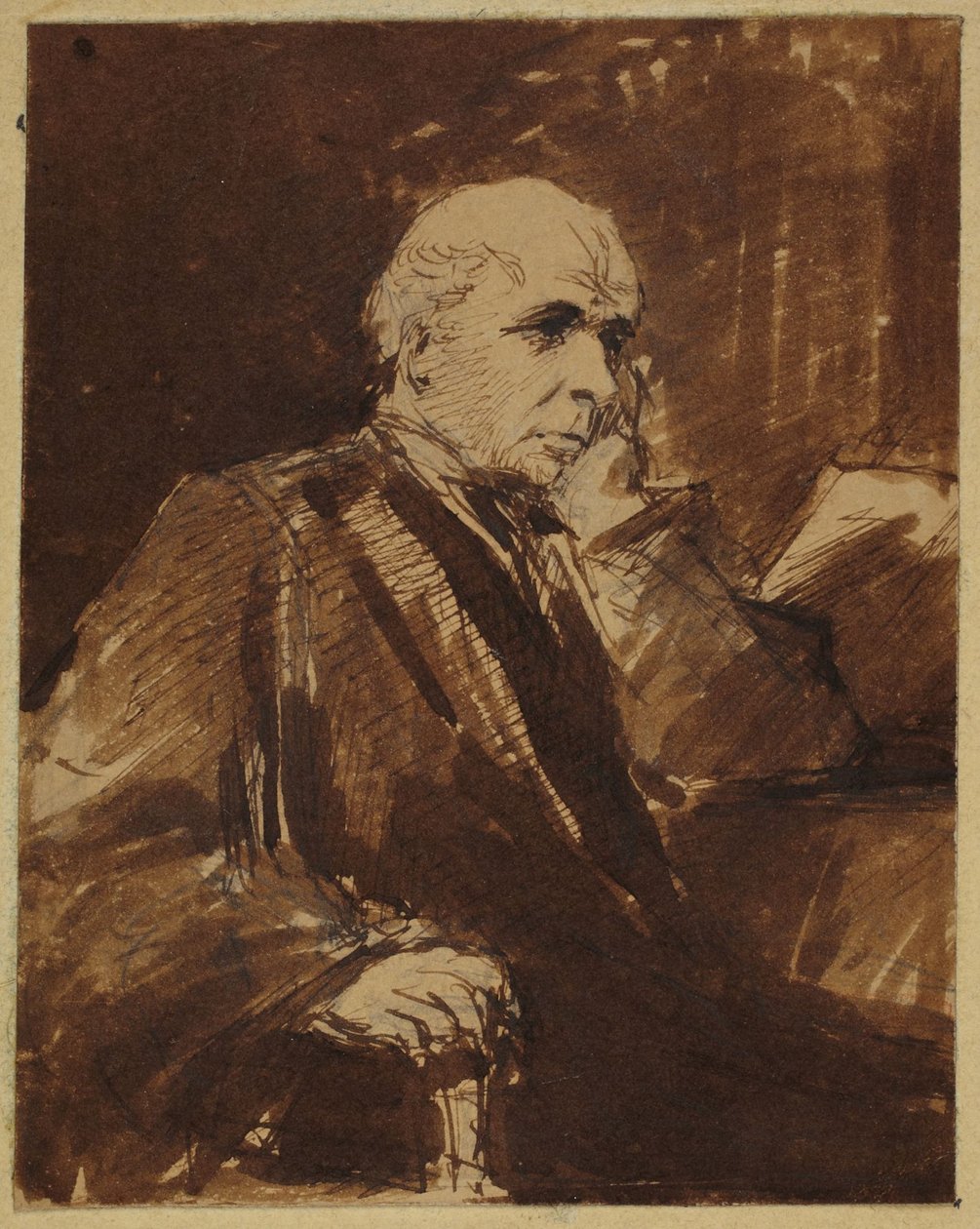 De zittende man door George Richmond