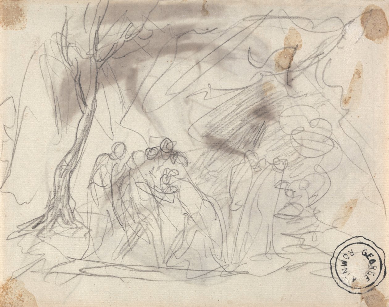 Canidia en de jeugd door George Romney