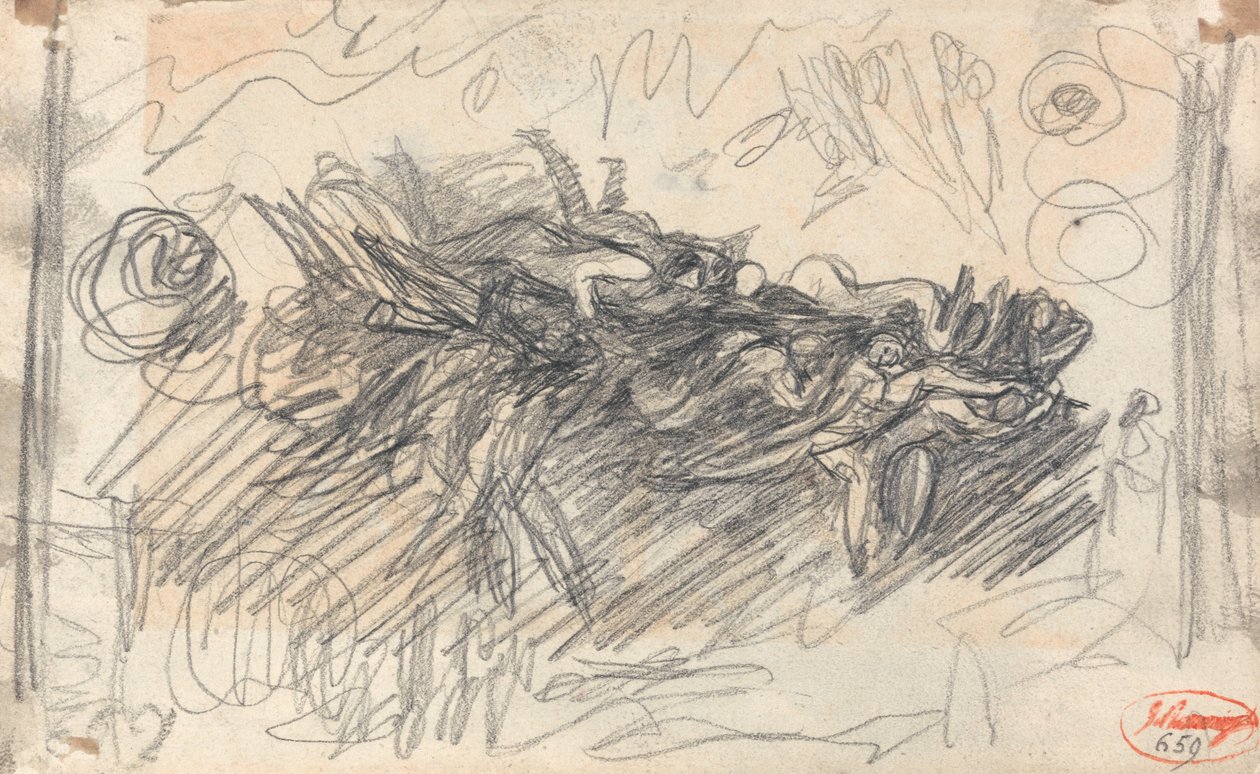 Nep, Landschap met heksengrot door George Romney