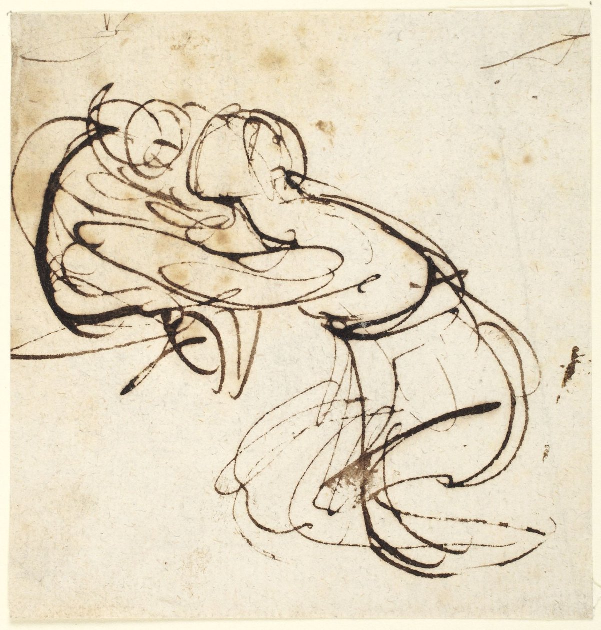 Vrouwenfiguur en kind   (studie voor „Infant Shakespeare“) door George Romney