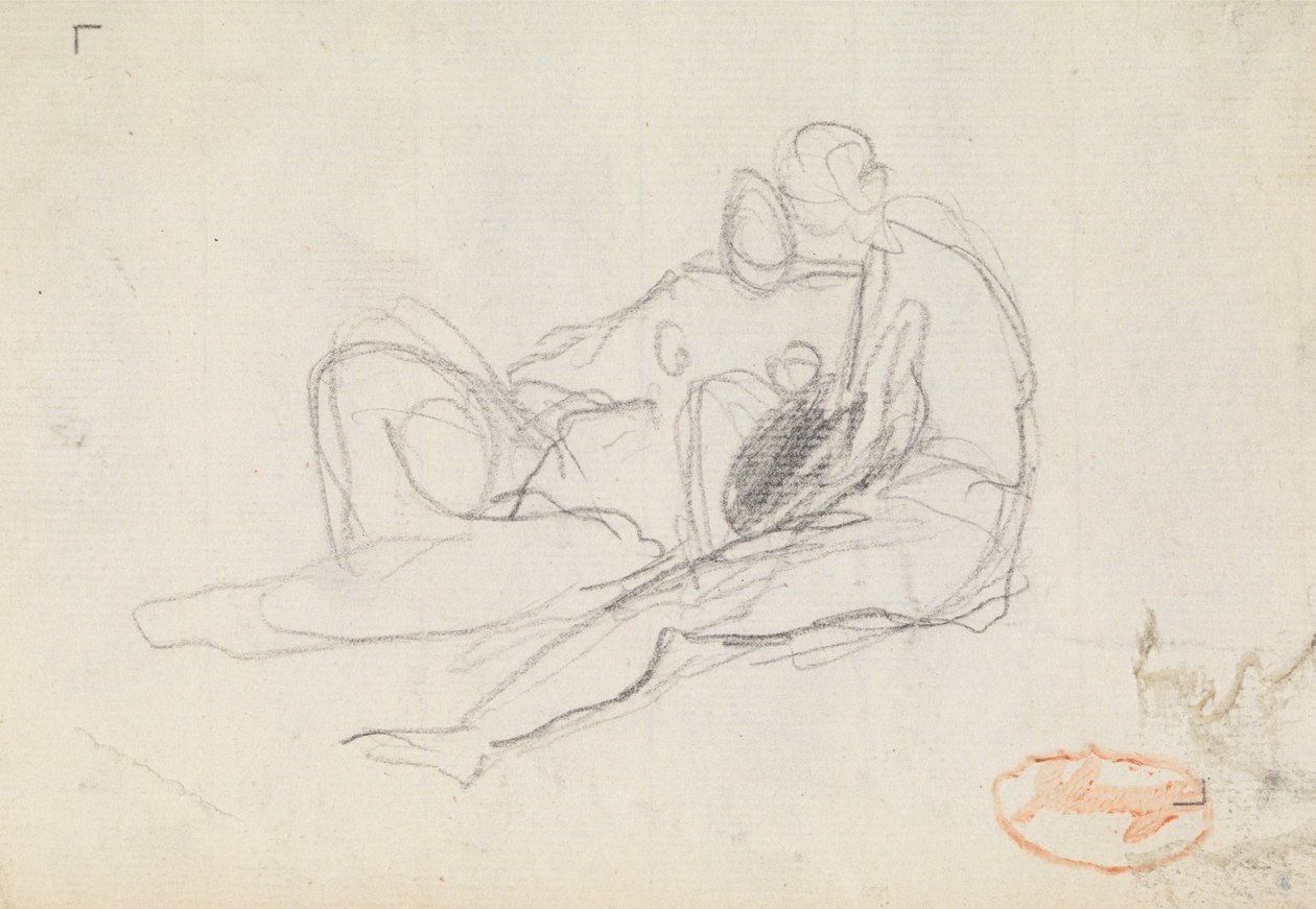 Studie naar figuurcompositie 17 door George Romney
