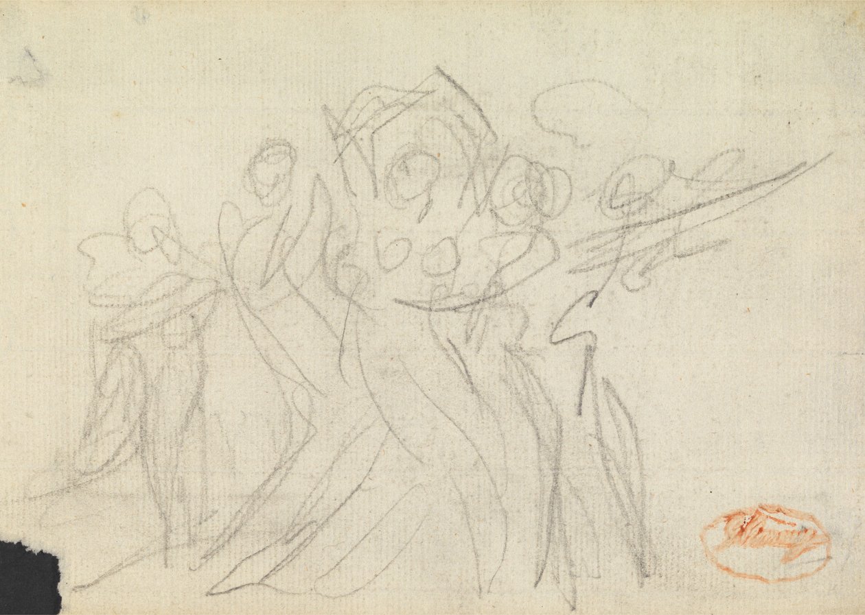 Studie naar figuurcompositie 27 door George Romney
