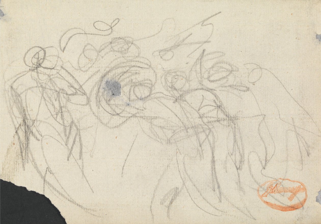 Studie naar figuurcompositie 8 door George Romney