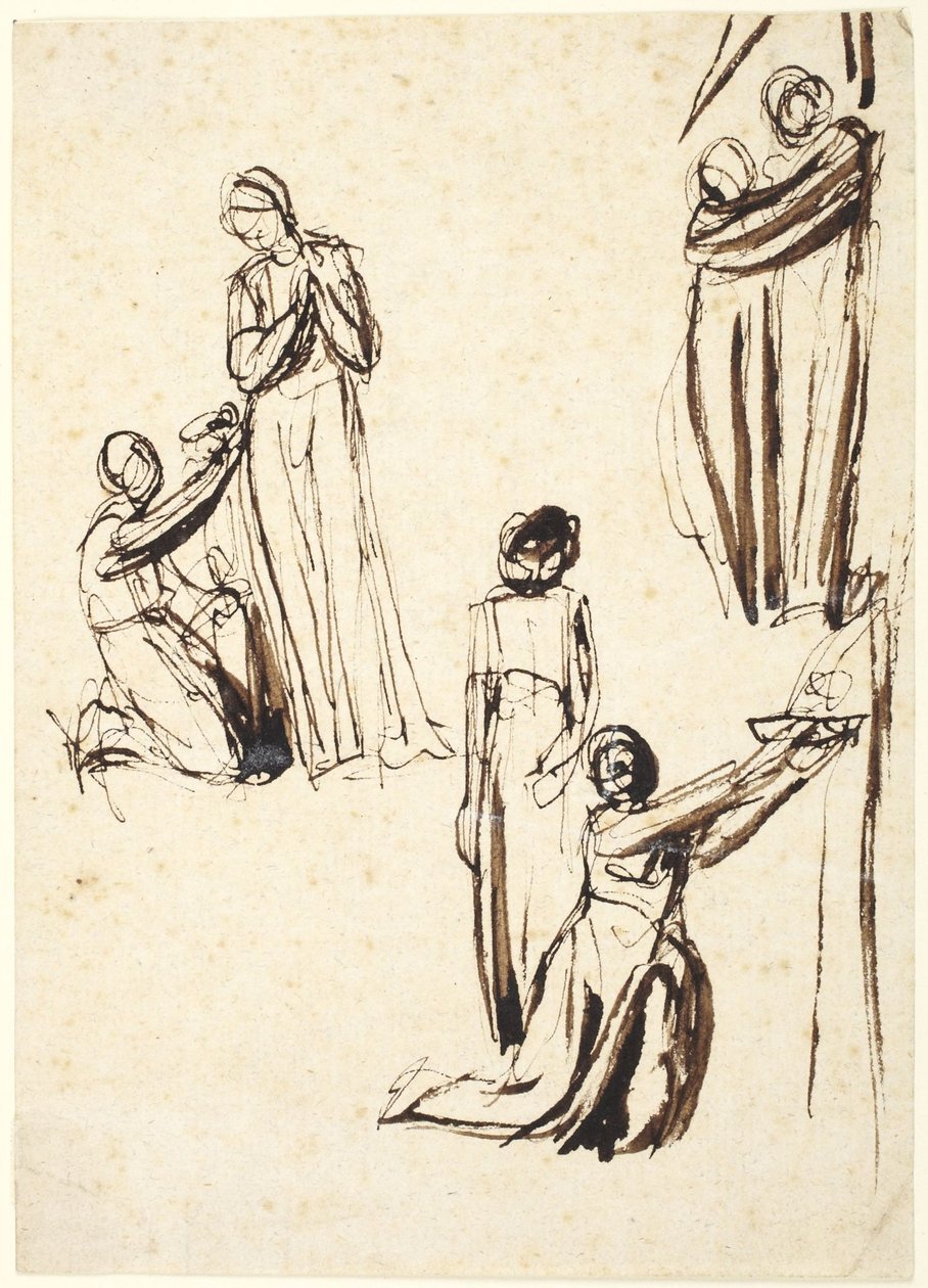 Figuurstudies door George Romney