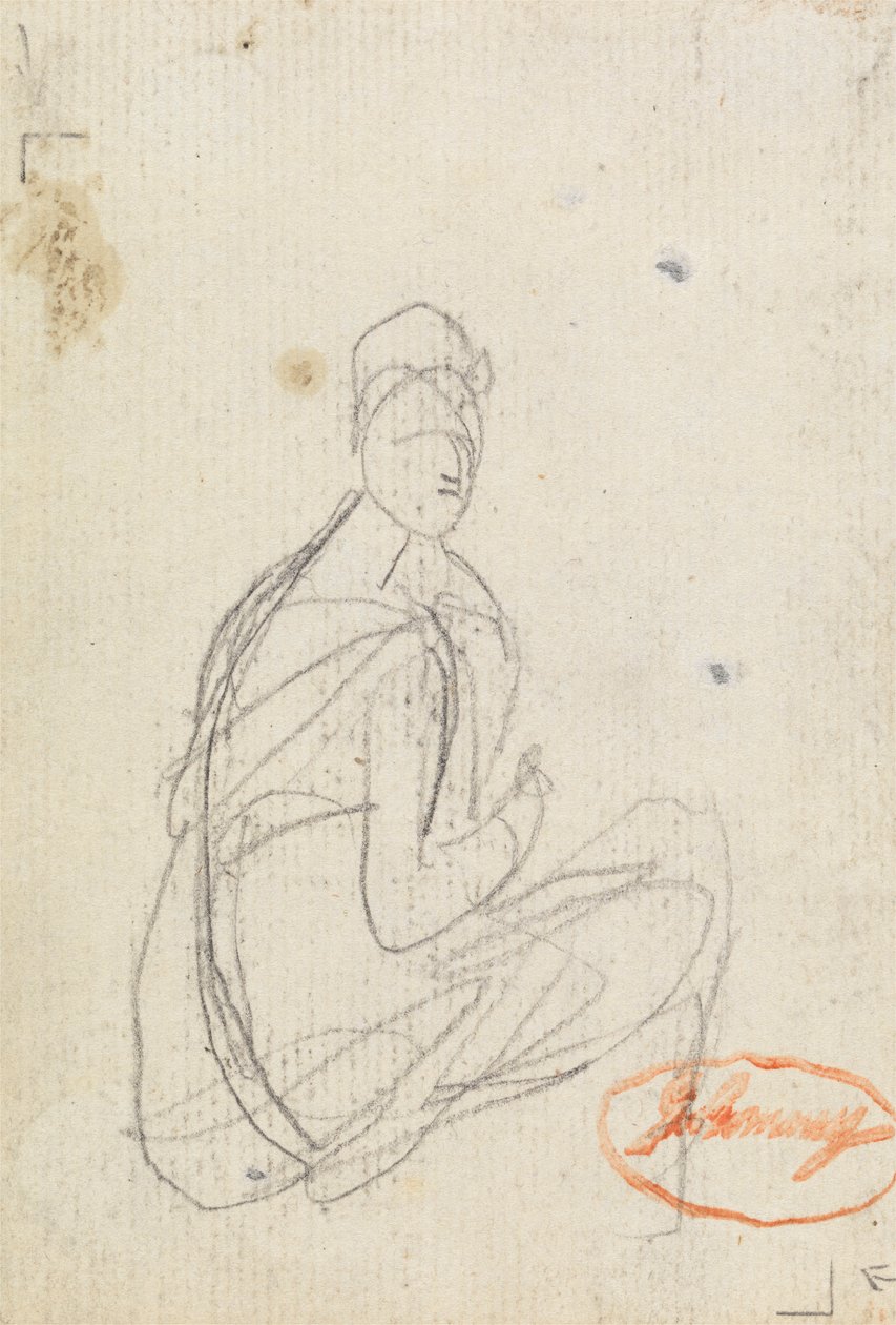 Figurenstudie van een vrouw door George Romney