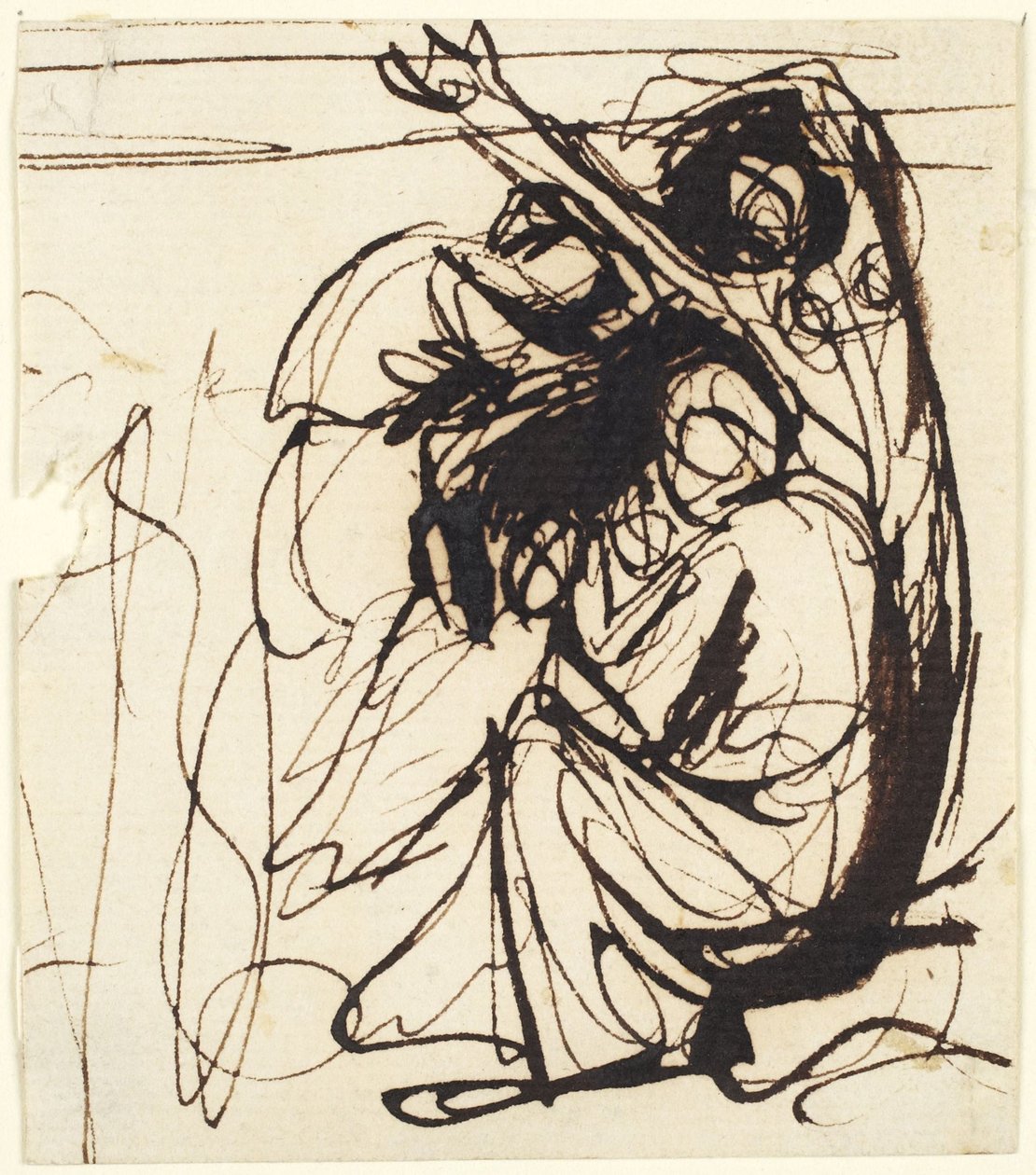 Groep van lijdende figuren door George Romney