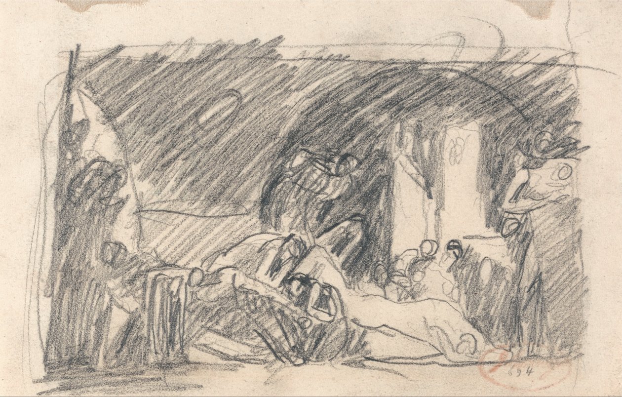 Howard op bezoek in de gevangenis door George Romney