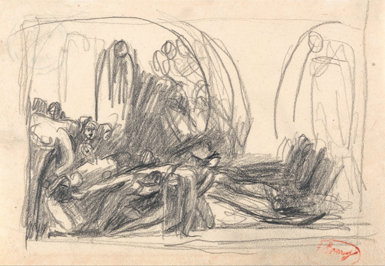 Howard op bezoek in de gevangenis door George Romney