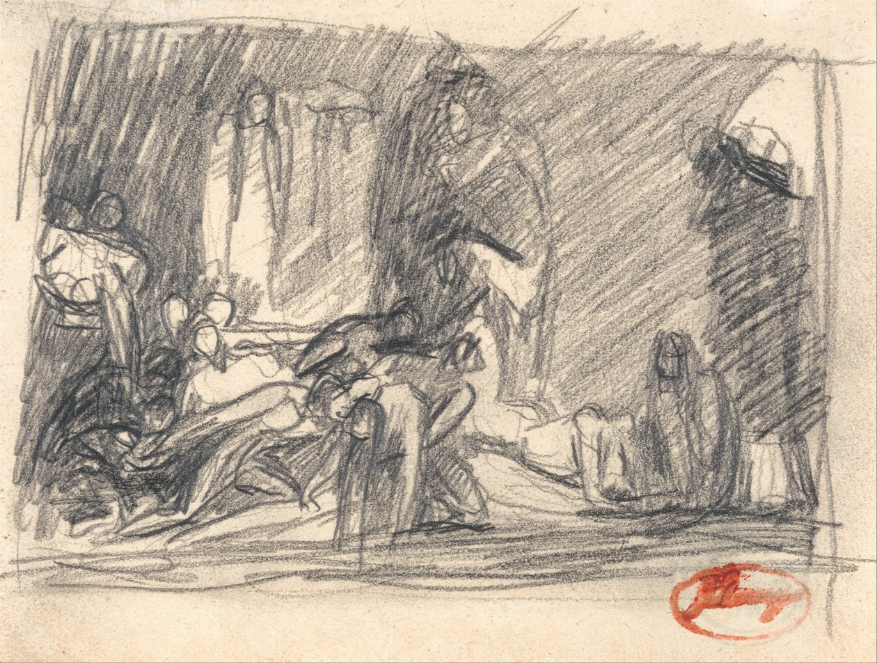 Howard op bezoek in de gevangenis door George Romney
