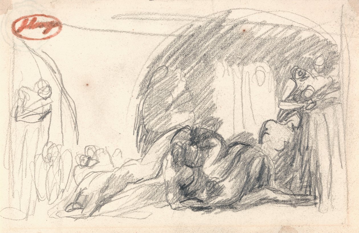 Howard op bezoek in de gevangenis door George Romney