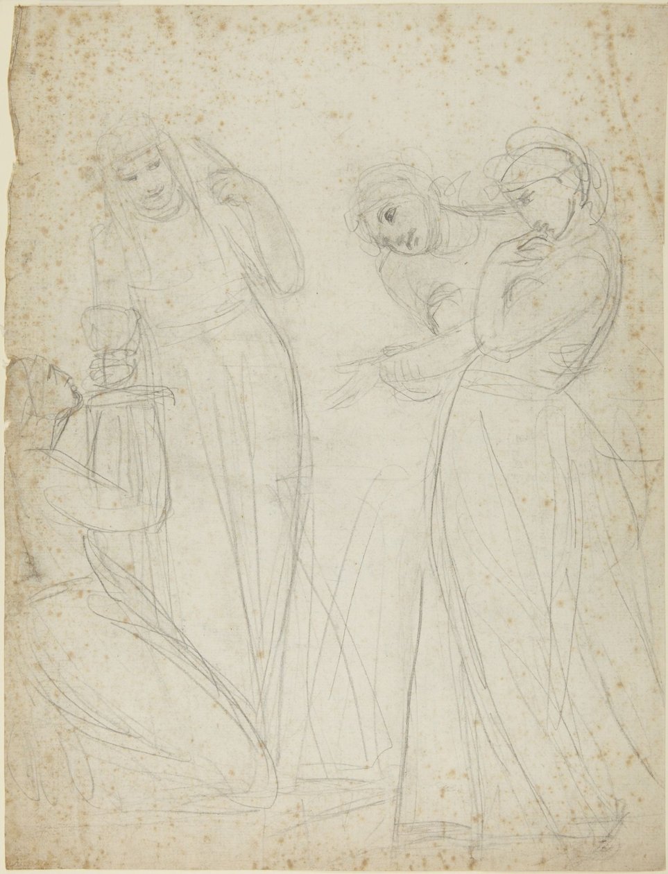 De inwijding van een landelijke nimf door George Romney