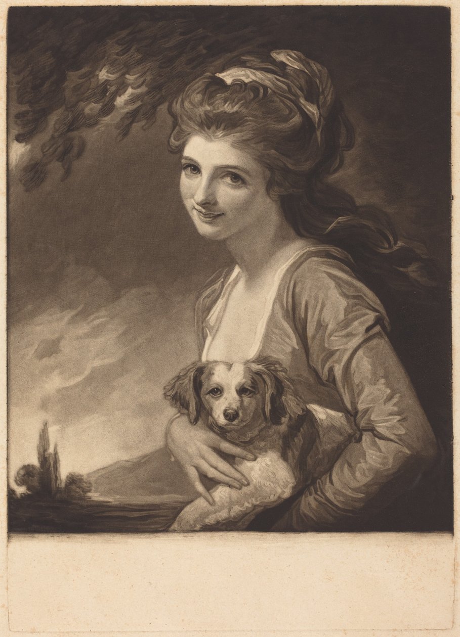 Lady Hamilton als de Natuur door George Romney