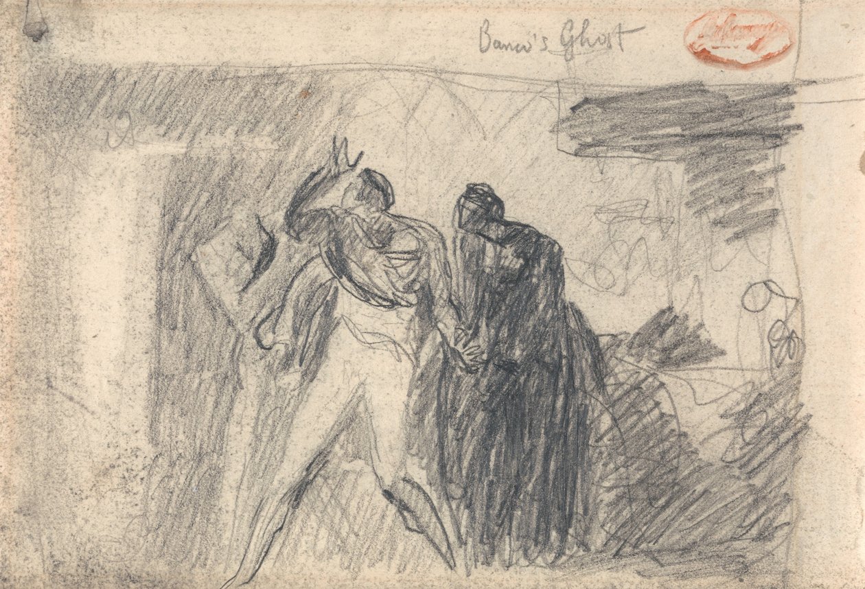 Macbeth: De banketscène door George Romney