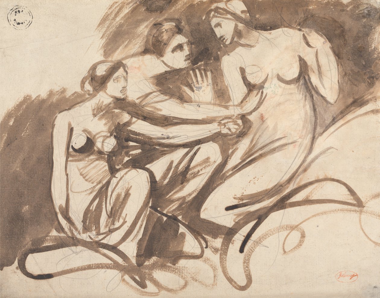 Macbeth: Drie heksen door George Romney
