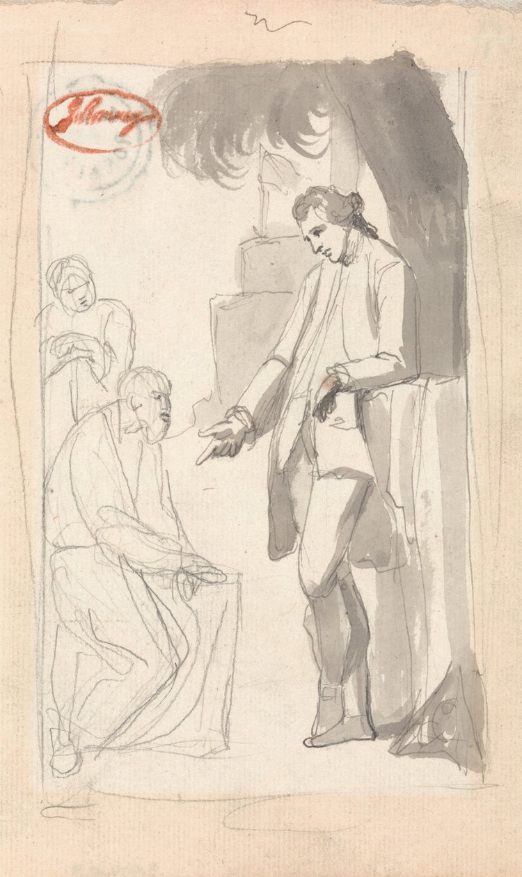 Majoor Thomas Pearson en de brahmaan door George Romney
