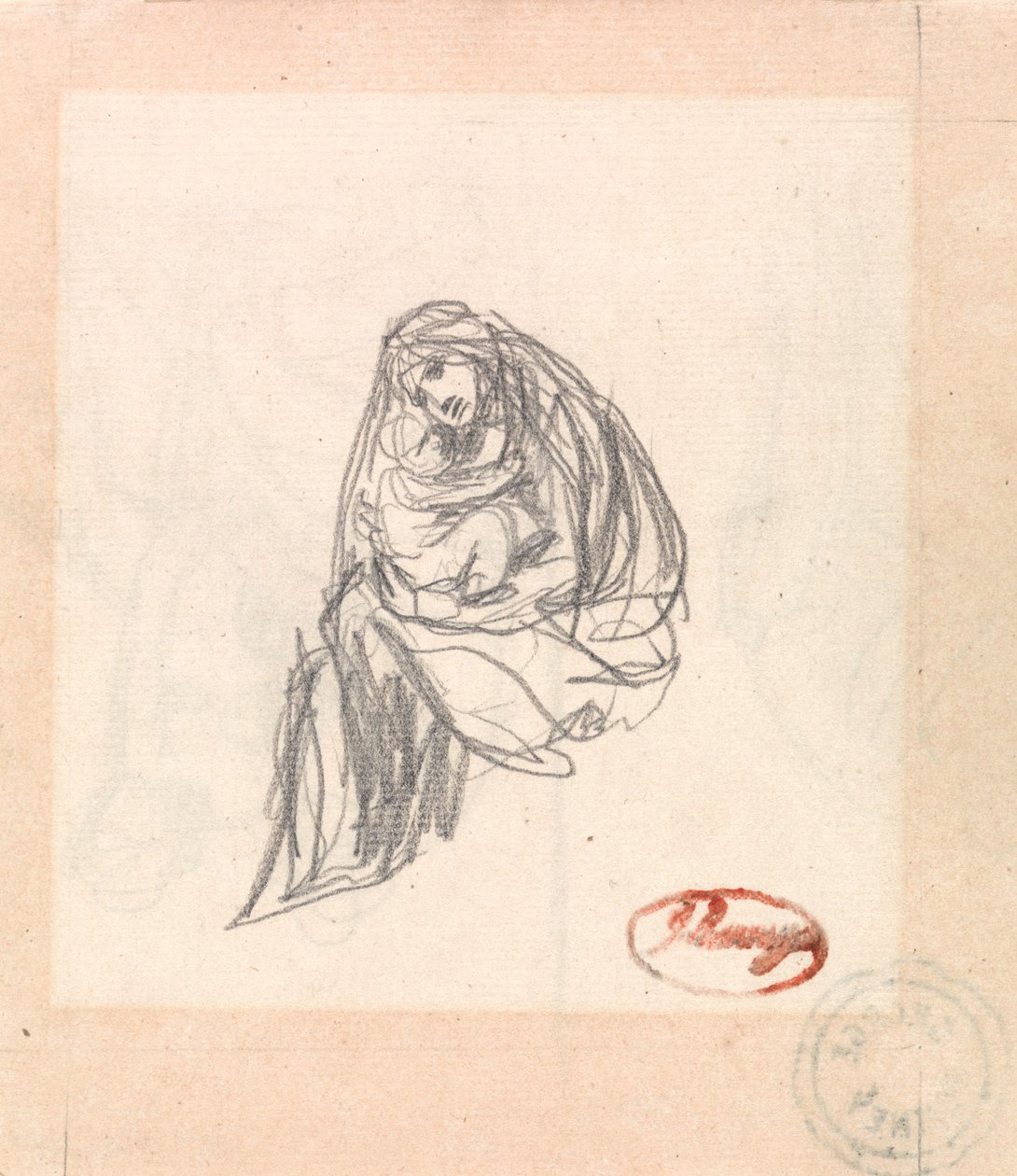 Moeder en kind door George Romney