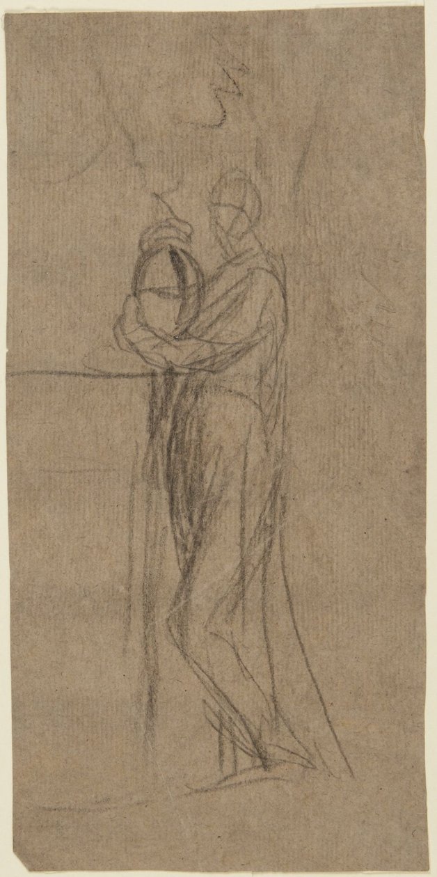 Portretstudie van een staande vrouw door George Romney