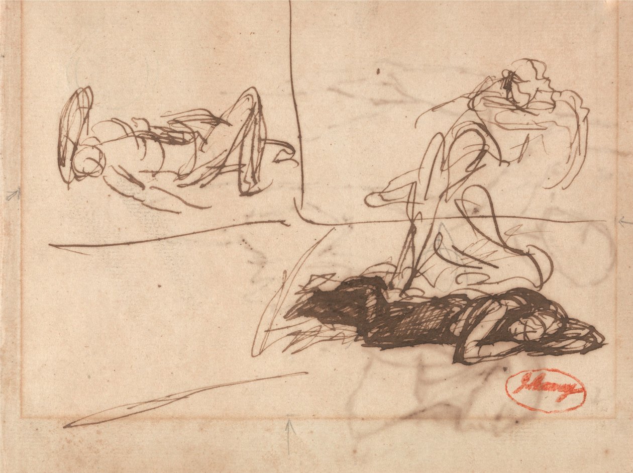 Liggende figuren door George Romney