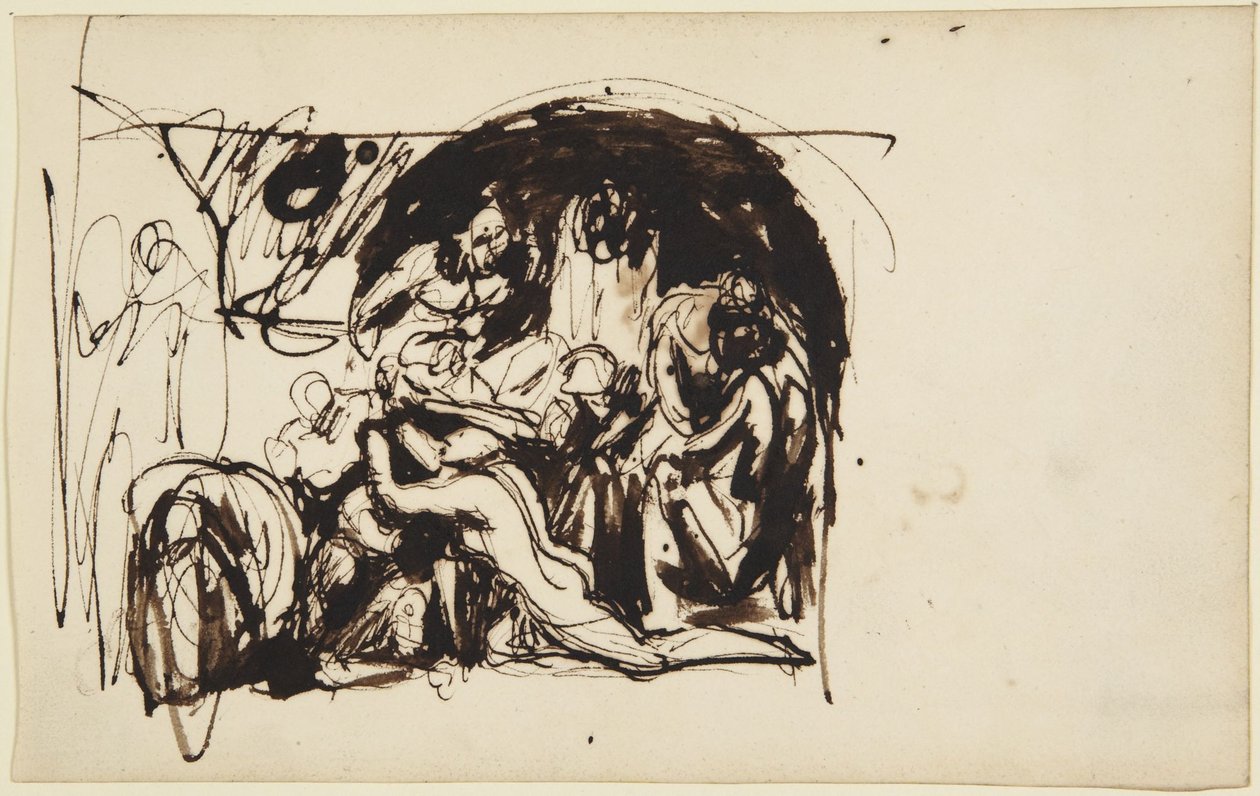 Schets voor Howard’s bezoek aan gevangenissen door George Romney