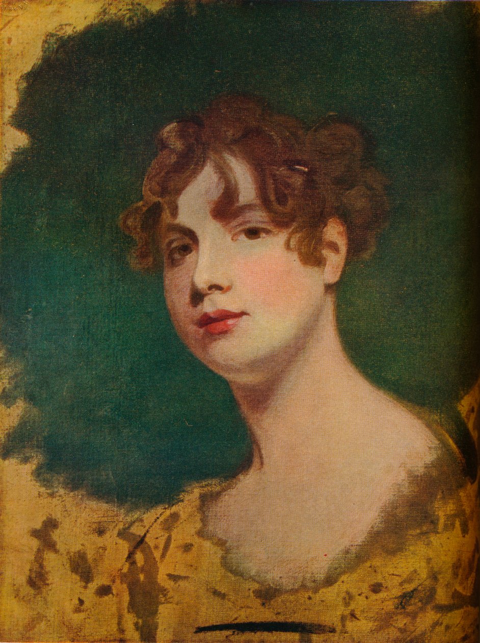Schets van een vrouwenhoofd door George Romney