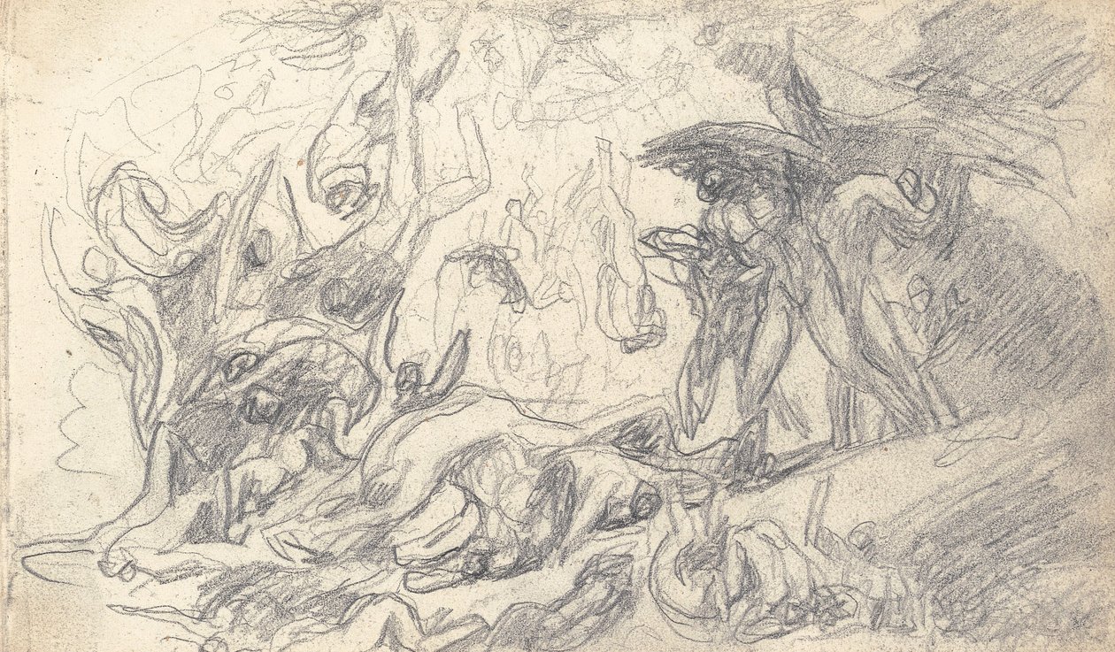 Schetsboektekening door George Romney