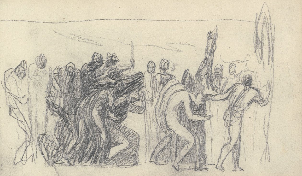 Schetsboektekening door George Romney