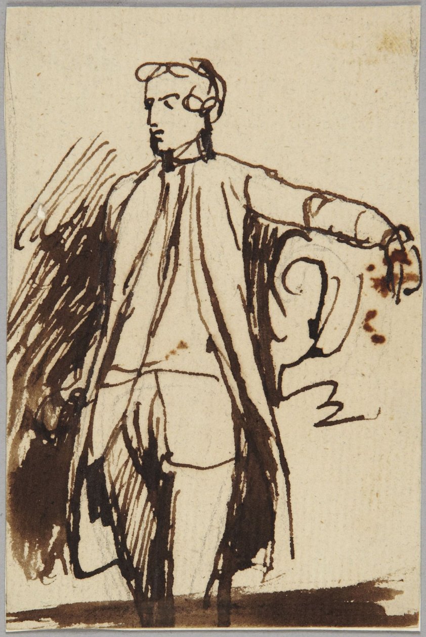 Staand mannelijk figuur door George Romney