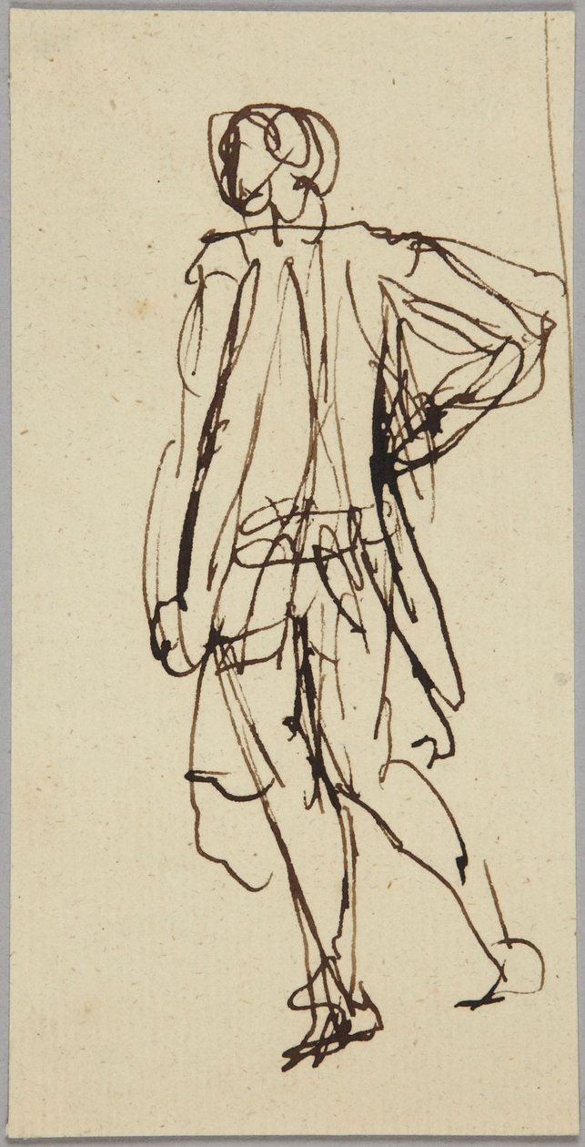 Staand mannelijk figuur door George Romney