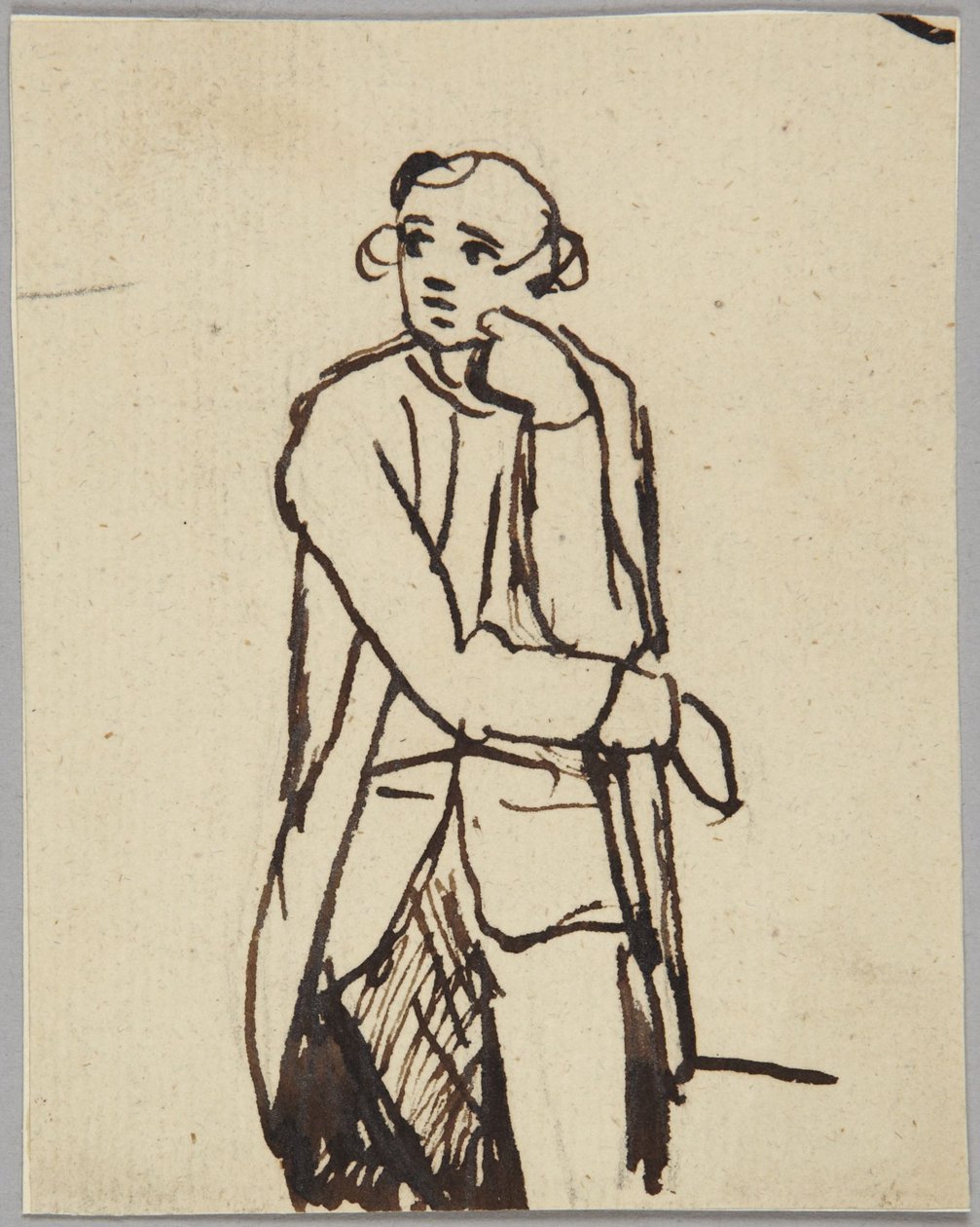 Staand mannelijk figuur door George Romney