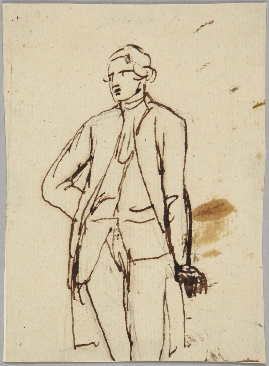 Staande mannelijke figuur door George Romney
