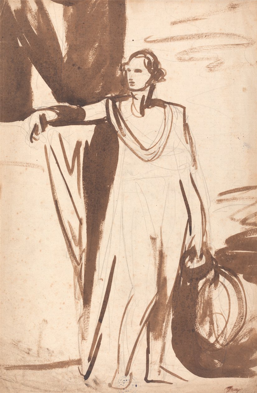 Studie voor het portret van George Spencer, vierde hertog van Marlborough door George Romney