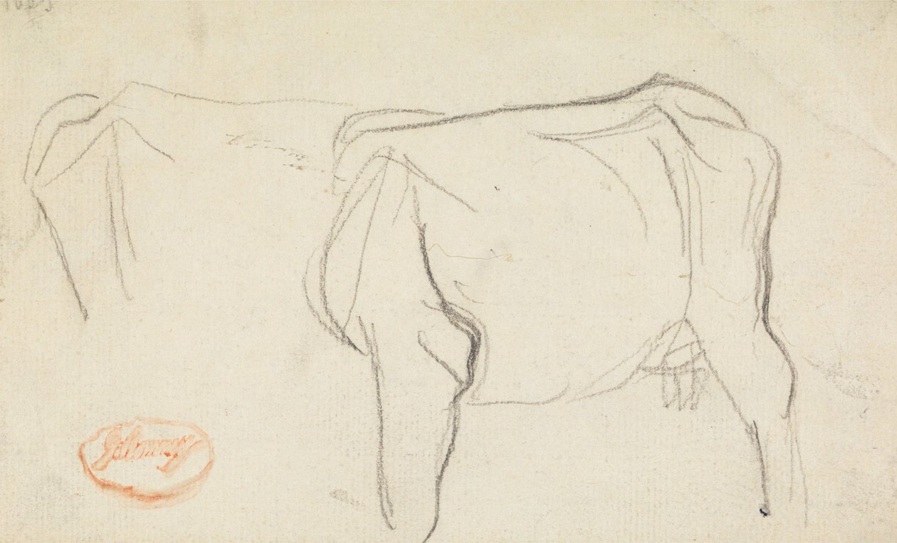 Studie van een koe door George Romney