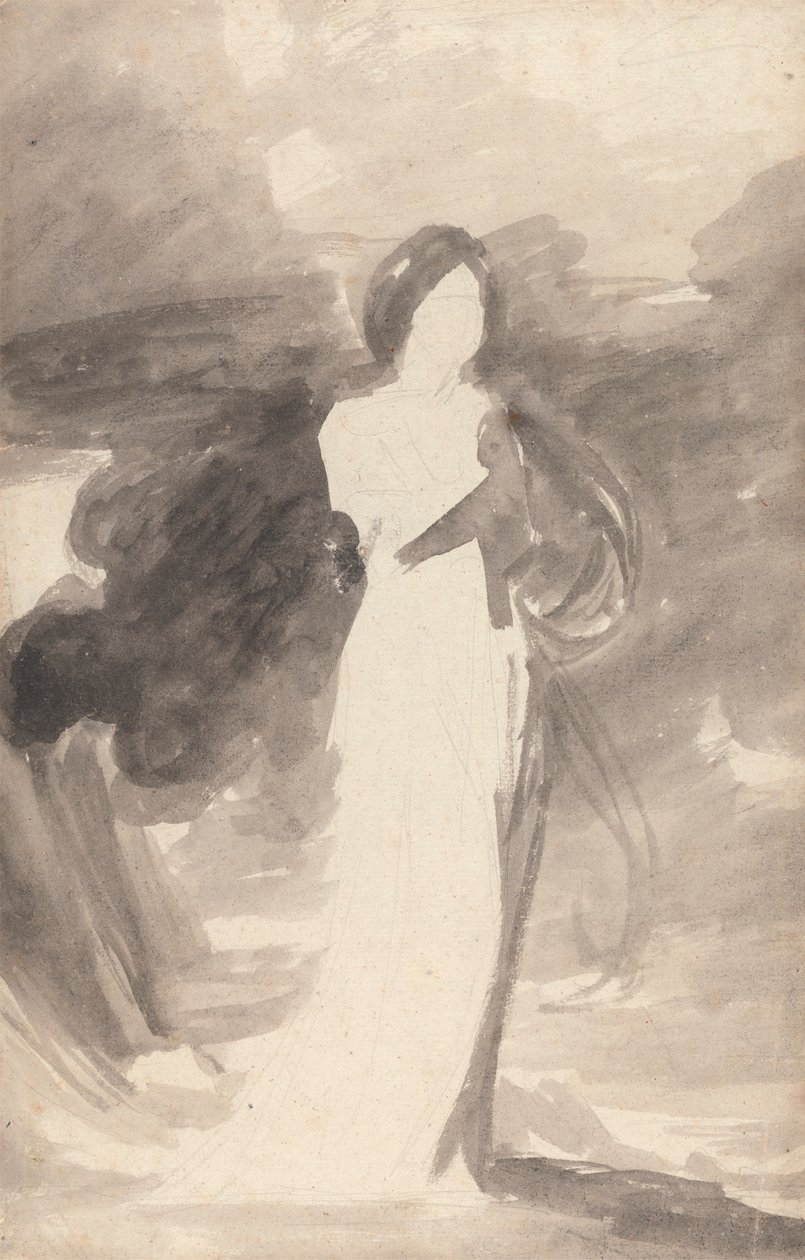 Studie van een Staande Dame door George Romney
