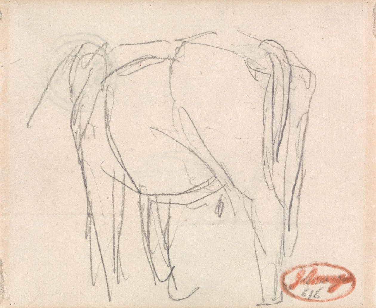 Studie van een dier door George Romney