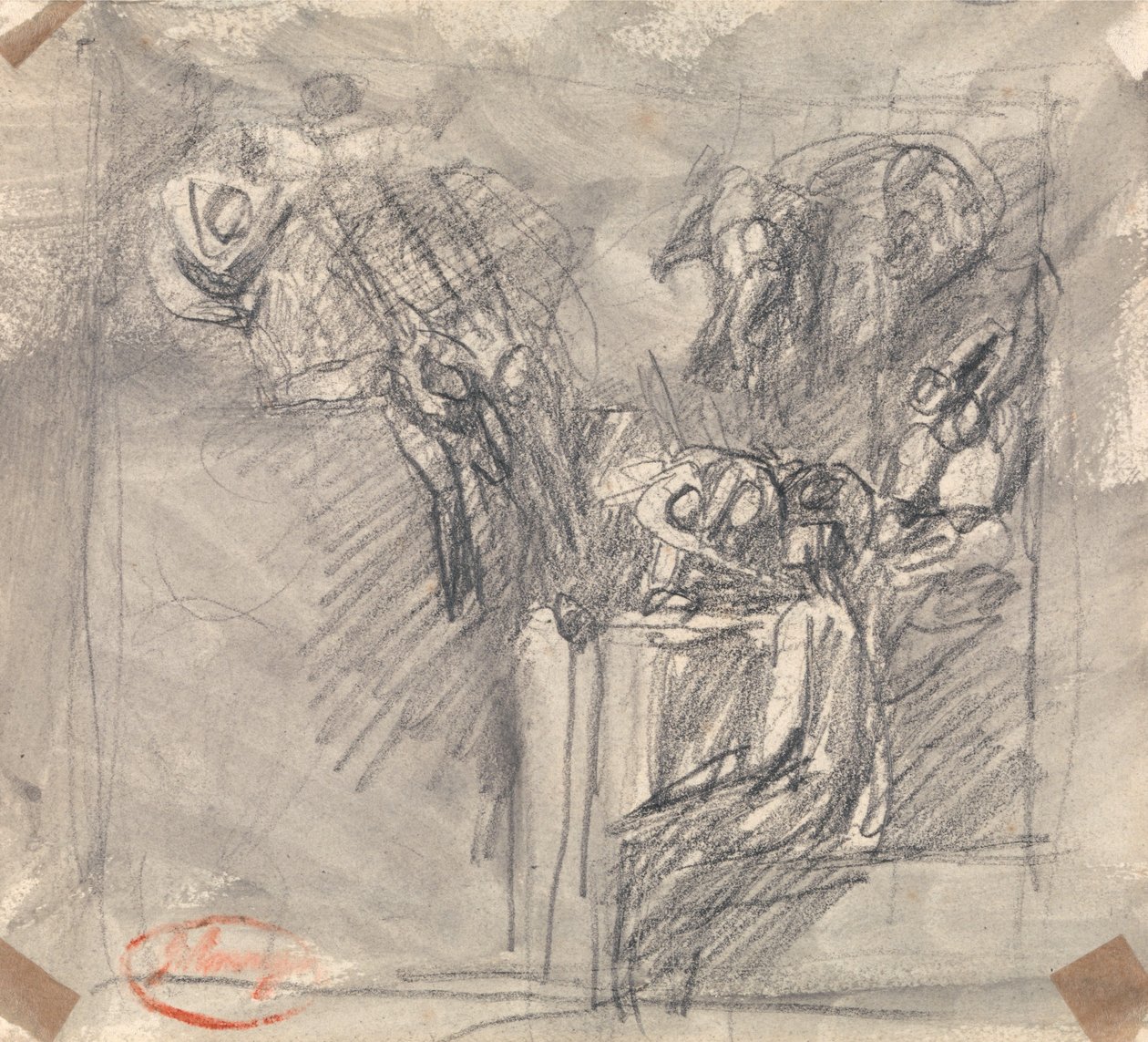 De verzoeking van Christus door George Romney