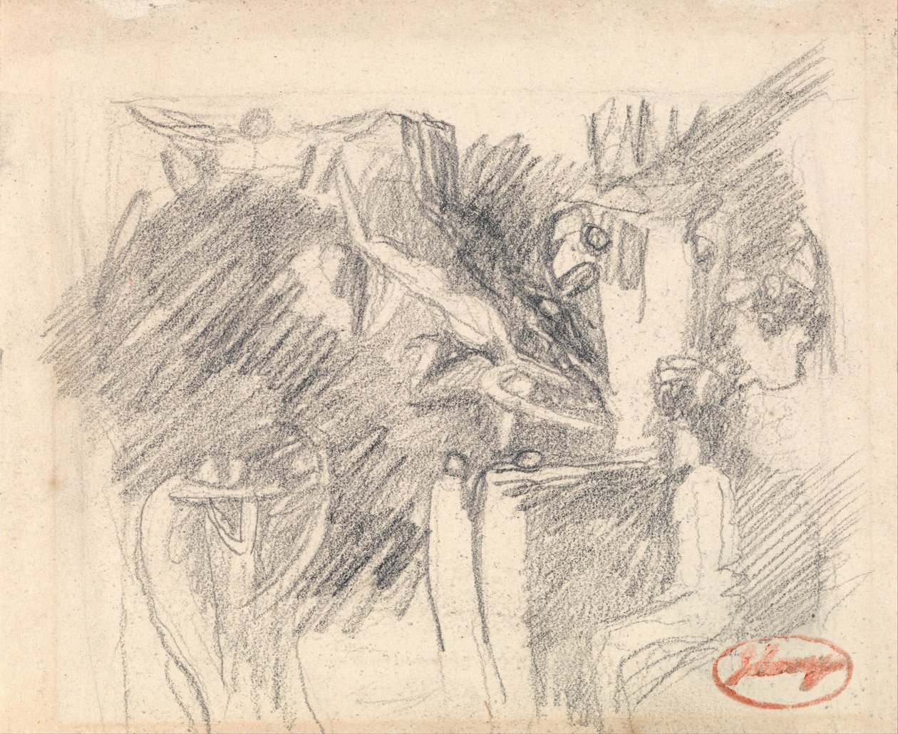 De verzoeking van Christus door George Romney