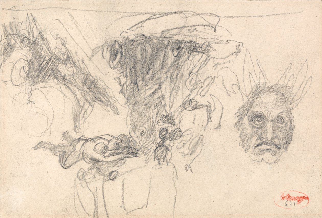 De verzoeking van Christus door George Romney